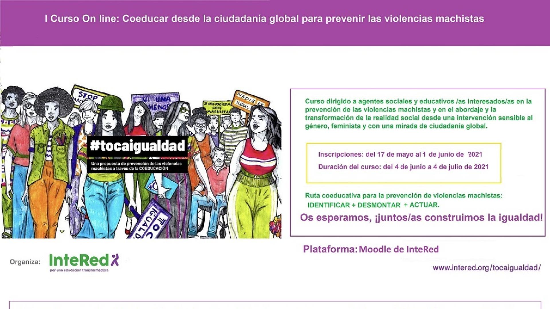 I Curso On line: Coeducar desde la ciudadanía global para prevenir las violencias machistas